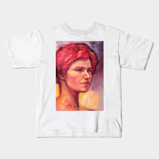 The Girl with Red Hair Kids T-Shirt